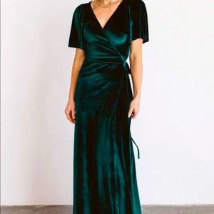 Baltic Born Velvet Wrap Dress